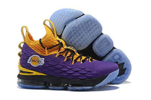 Load image into Gallery viewer, Nike Lebron XV 15 Purple Yellow Black Men Shoes Sale Size US7,8,8.5,9,10,11,12
