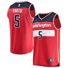 Load image into Gallery viewer, Youth Fanatics Branded Bobby Portis Red Washington Wizards Fast Break Replica Jersey  Icon Edition  Red