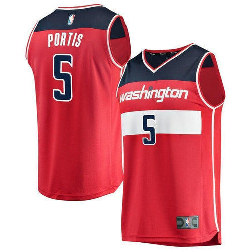 Youth Fanatics Branded Bobby Portis Red Washington Wizards Fast Break Replica Jersey  Icon Edition  Red