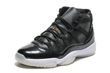 Load image into Gallery viewer, Nike Air Jordan Men 11 Black White Gold Basketball Men