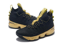 Load image into Gallery viewer, Nike Lebron XV 15 Black Gold Men Shoes Sale Size US7,8,8.5,9,10,11,12