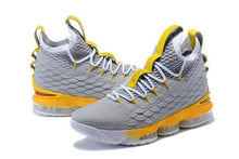 Load image into Gallery viewer, Nike Lebron XV 15 Grey Gold Yellow Men Shoes Sale Size US7,8,8.5,9,10,11,12