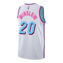Load image into Gallery viewer, Justise Winslow Nike Miami Heat Vice Uniform City Edition Swingman Jersey  White