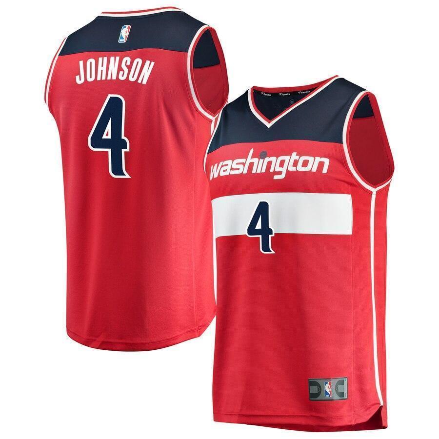 Youth Fanatics Branded Wesley Johnson Red Washington Wizards Fast Break Replica Jersey  Icon Edition  Red