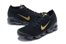 Load image into Gallery viewer, Nike Air Vapormax Flyknit 3 Black Gold White Shoes Sneakers Men Sale Size US 7, 8, 8.5, 9, 10, 11