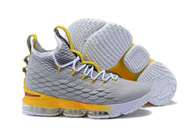 Load image into Gallery viewer, Nike Lebron XV 15 Grey Gold Yellow Men Shoes Sale Size US7,8,8.5,9,10,11,12
