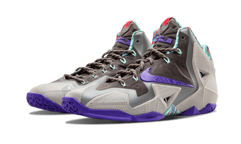 Nike Lebron 11 Mn Gry/elctr Prpl-mrcry Gry-nw