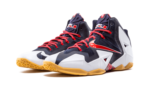 Nike Lebron 11 White/unvrsty Rd-obsdn- Pr Plt