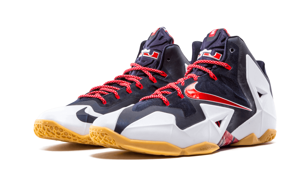 Nike Lebron 11 White/unvrsty Rd-obsdn- Pr Plt