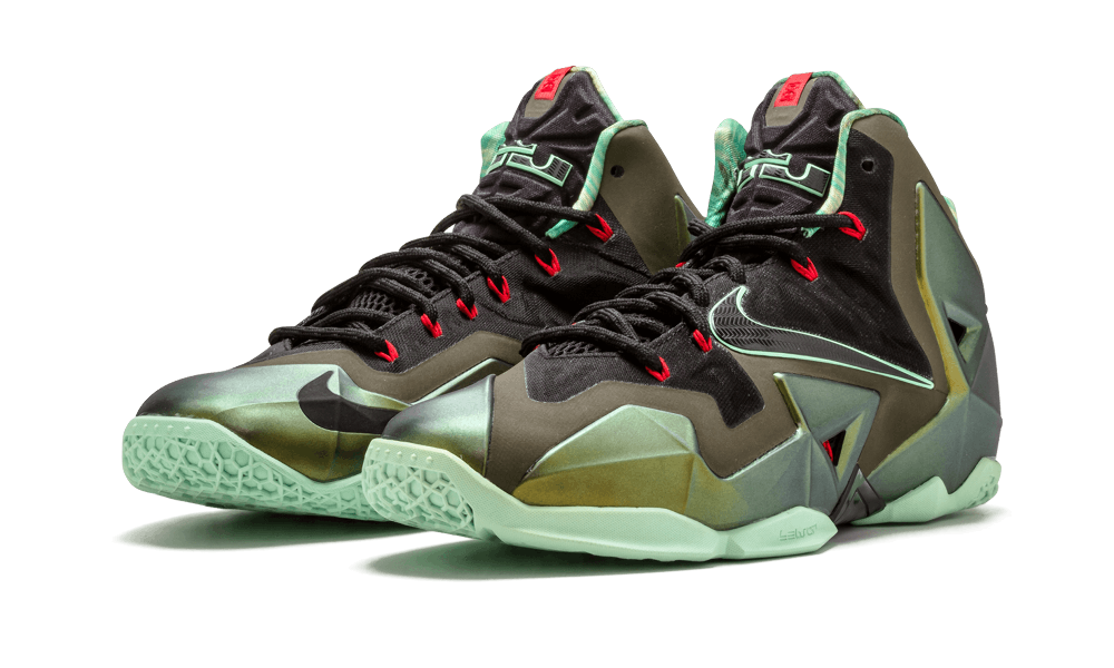 Nike Lebron 11 Prchy Gld/arctc Grn-drk Ldn-bl
