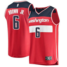 Load image into Gallery viewer, Men&#39;s Fanatics Branded Troy Brown Red Washington Wizards  NBA Draft First Round Pick Fast Break Replica Jersey – Icon Edition  Red