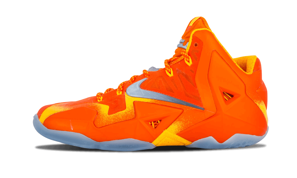 Nike Lebron 11 Preheat Urbn Orng/lt Armry Bl-lsr Orng