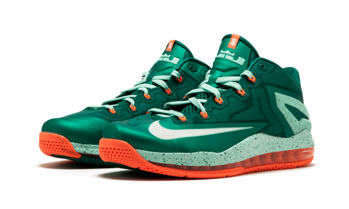 Nike Max Lebron Xi Low Mystc Grn/white-mdm Mnt-hypr C