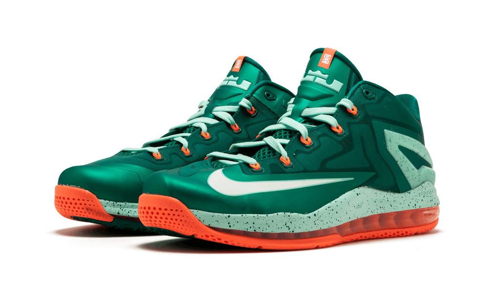 Nike Max Lebron Xi Low Mystc Grn/white-mdm Mnt-hypr C