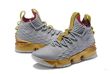 Load image into Gallery viewer, Nike Lebron XV 15 Grey Gold Bordeaux Men Shoes Sale Size US7,8,8.5,9,10,11,12