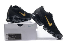 Load image into Gallery viewer, Nike Air Vapormax Flyknit 3 Black Gold White Shoes Sneakers Men Sale Size US 7, 8, 8.5, 9, 10, 11