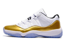 Load image into Gallery viewer, Nike Air Jordan 11 Retro Low White Metallic Gold Coin Basketball Men