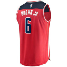 Load image into Gallery viewer, Men&#39;s Fanatics Branded Troy Brown Jr. Red Washington Wizards Fast Break Replica Jersey – Icon Edition  Red
