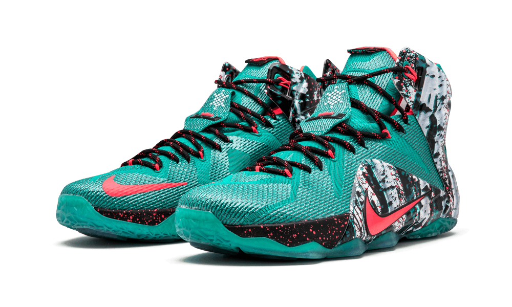 Nike Lebron 12 Xmas Emrld Green/hypr Pnch-dk Emrld