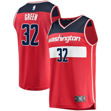 Load image into Gallery viewer, Men&#39;s Fanatics Branded Jeff Green Red Washington Wizards Fast Break Replica Jersey – Icon Edition  Red