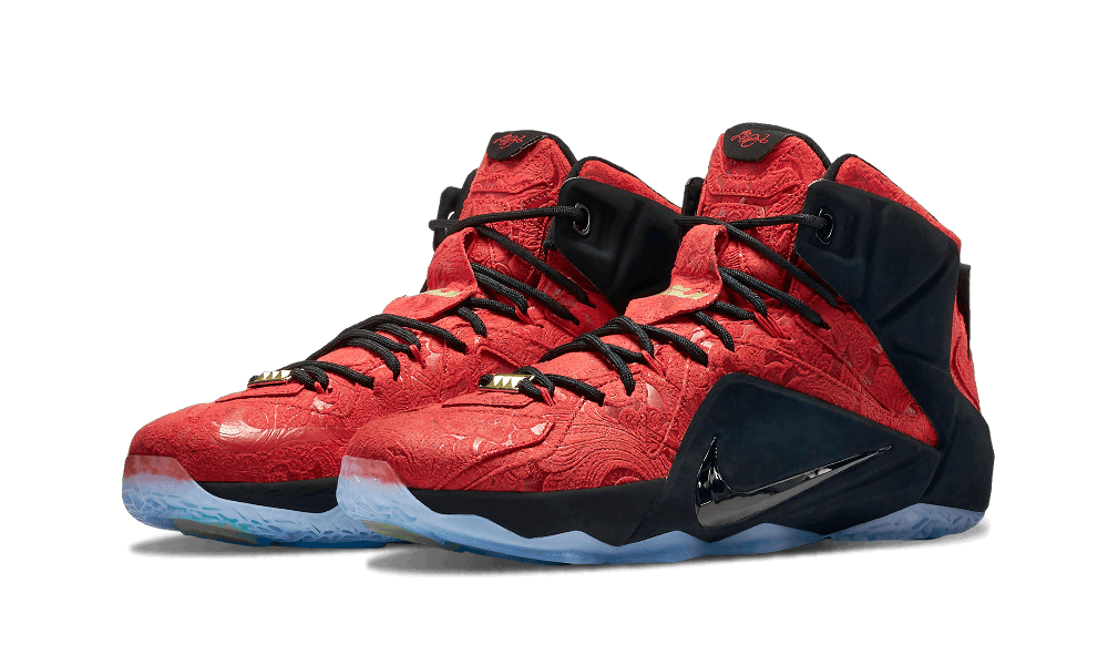 Nike Lebron 12 Ext Unvrsty Rd/unvrsty Rd-blk-mtll