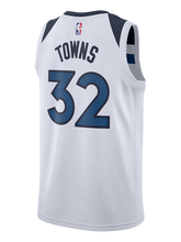 Load image into Gallery viewer, Minnesota Timberwolves KarlAnthony Towns Association Swingman Jersey  White
