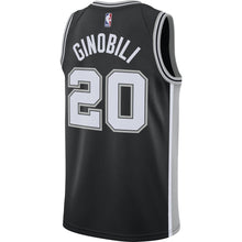 Load image into Gallery viewer, Manu Ginobili San Antonio Spurs Nike Men&#39;s Swingman Icon Jersey  Black