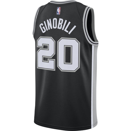 Manu Ginobili San Antonio Spurs Nike Men's Swingman Icon Jersey  Black