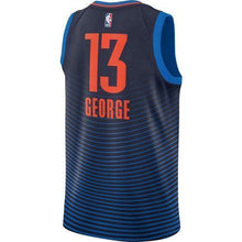 Load image into Gallery viewer, Oklahoma City Thunder Nike George Statement Swingman Jersey  Navy