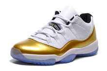 Load image into Gallery viewer, Nike Air Jordan 11 Retro Low White Metallic Gold Coin Basketball Men