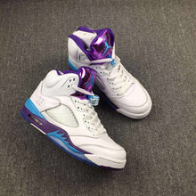 Load image into Gallery viewer, Nike Air Jordan 5 White Blue Purple Men Shoes Sale