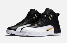 Load image into Gallery viewer, Nike Air Jordan 12 Retro &#39;Wings&#39; Black White Gold Shoes Basketball Men Sale