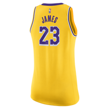 Load image into Gallery viewer, Los Angeles Lakers Women&#39;s LeBron James  Icon Edition Swingman Jersey  Gold