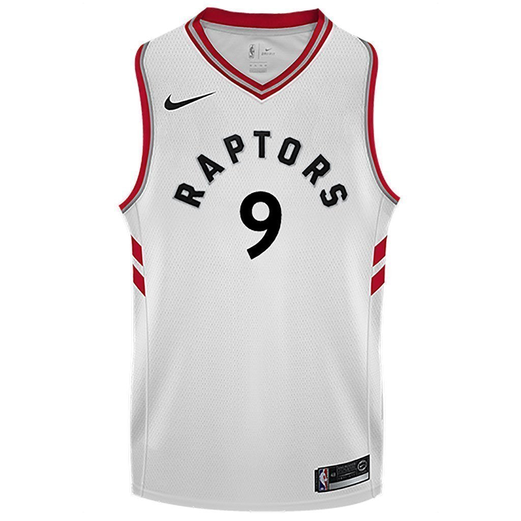 Raptors Adult Swingman Association Jersey  Ibaka  White