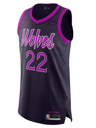Minnesota Timberwolves City Edition Andrew Wiggins Authentic Jersey  Black