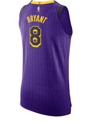 Los Angeles Lakers City Edition Kobe Bryant Authentic Jersey  Purple
