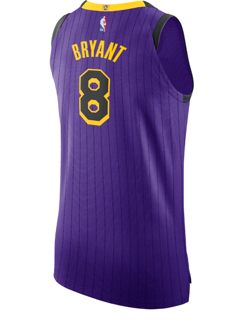 Los Angeles Lakers City Edition Kobe Bryant Authentic Jersey  Purple