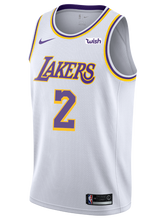 Load image into Gallery viewer, Los Angeles Lakers Lonzo Ball  Association Edition Swingman Jersey  White