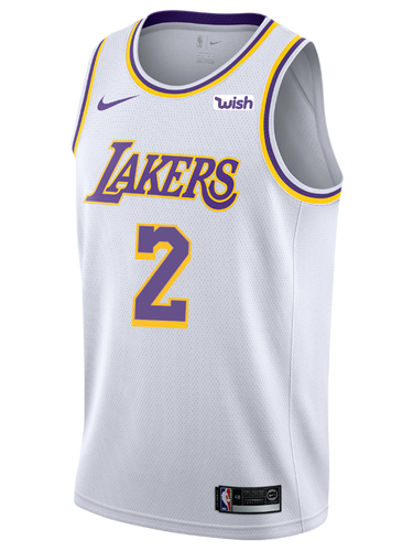 Los Angeles Lakers Lonzo Ball  Association Edition Swingman Jersey  White