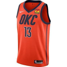 Load image into Gallery viewer, Oklahoma City Thunder Nike George Earned Edition Swingman Jersey  Red