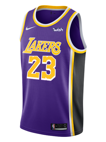 Los Angeles Lakers LeBron James  Statement Edition Swingman Jersey  Purple