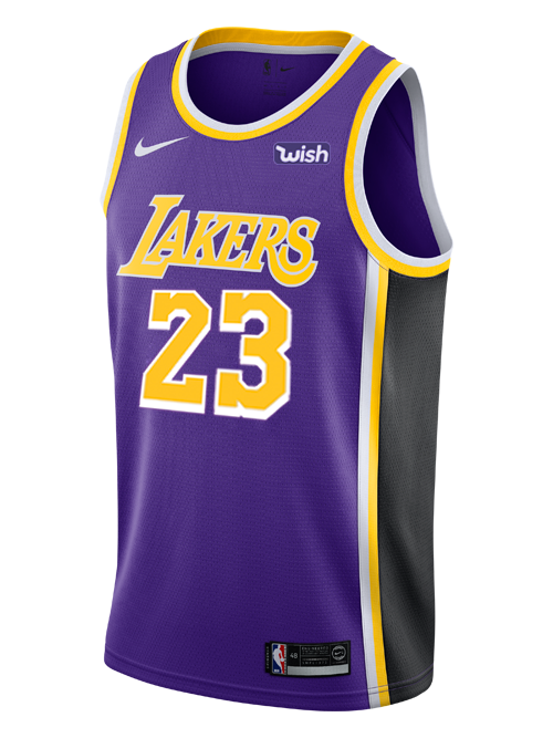 Los Angeles Lakers LeBron James  Statement Edition Swingman Jersey  Purple