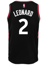 Load image into Gallery viewer, Raptors Adult Swingman Statement Jersey  Leonard  Black