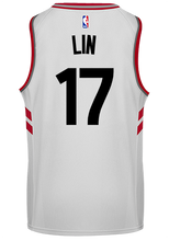 Load image into Gallery viewer, Raptors Adult Swingman Association Jersey  Lin  White