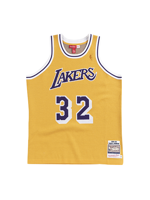 Los Angeles Lakers Johnson Merino Knit Jersey  Gold