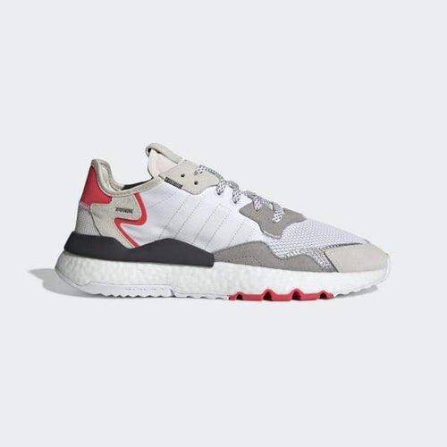 Nite Jogger Shoes Cloud White / Crystal White / Shock Red Adidas