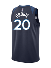 Load image into Gallery viewer, Minnesota Timberwolves Josh Okogie Icon Authentic Jersey  Grey