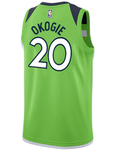Load image into Gallery viewer, Minnesota Timberwolves Josh Okogie Statement Swingman Jersey  Green