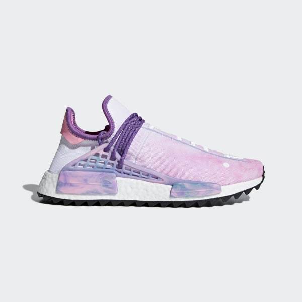 Pharrell Williams Hu Holi Nmd Mc Shoes Pink Glow / Lab Green / Flash Purple Adidas