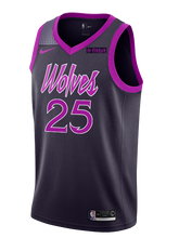 Load image into Gallery viewer, Minnesota Timberwolves City Edition Derrick Rose Swingman Jersey  Black